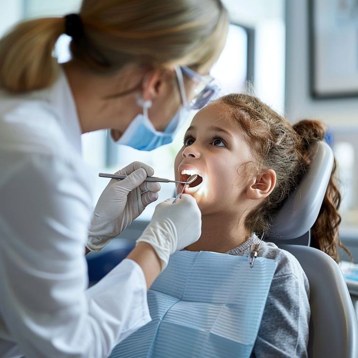 Dentist treating a patient